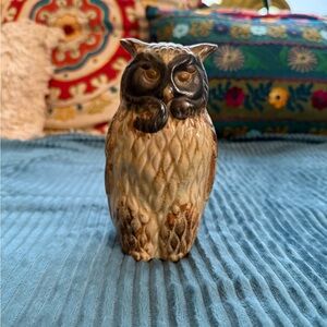 Ceramic Owl Figurine